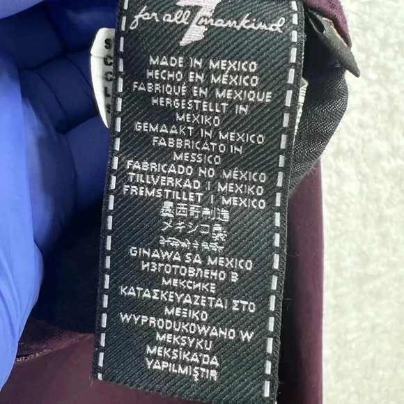 JEN7 by 7 For All Mankind Ankle Skinny Jeans Size 8 Sateen Brushed Purple Hippie - Picture 15 of 16